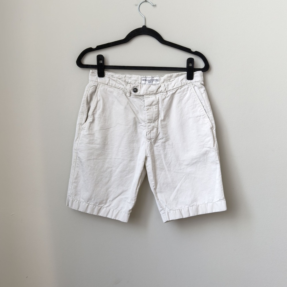Men's Officine Generale Julian Shorts Cotton Linen Size 46 French Country Club
